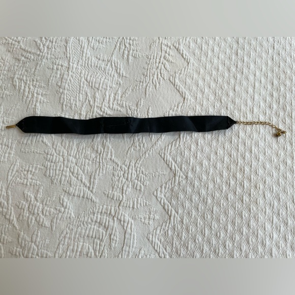 Vintage Black Velvet choker with Opal Victorian - Picture 9 of 12